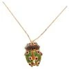 Green Garnet & Black Diamond 18k Rose Gold Ladybug Necklace -Mode Bijouterie Magasin j 19434032 1685436774020 bg processed