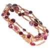 Unknown 16 Carat Natural Ruby Sapphire Yard Necklace 14 Karat Gold