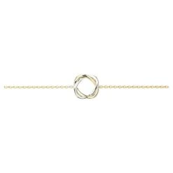 18 Carat Gold Bracelet, Yellow And White Gold, Tresse Collection