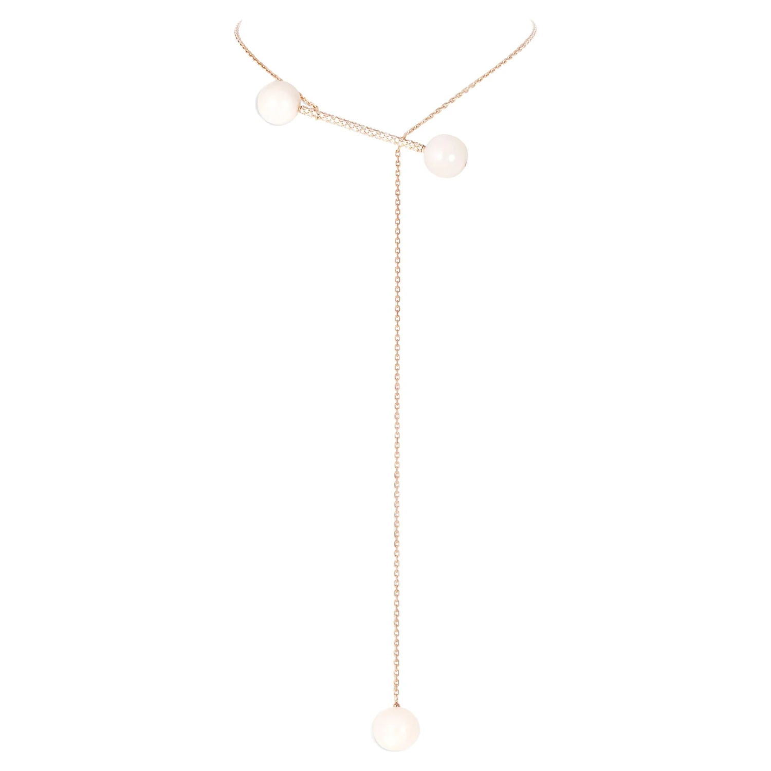 Moonstone Diamond Rose Gold Necklace 3 Moonstone Diamond Rose Gold Necklace