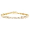Alberto 14k Yellow Gold Baguette Diamond Bracelet