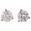 GIA Diamond Martini Stud Earrings 1.40 Carats In 14k Yellow/White/Rose Gold LV