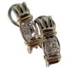 Unknown Diamond Earrings Omega 14K Two Tone Gold Earrings Invisible Setting Earrings -Mode Bijouterie Magasin j 19438302 1686842720434 bg processed