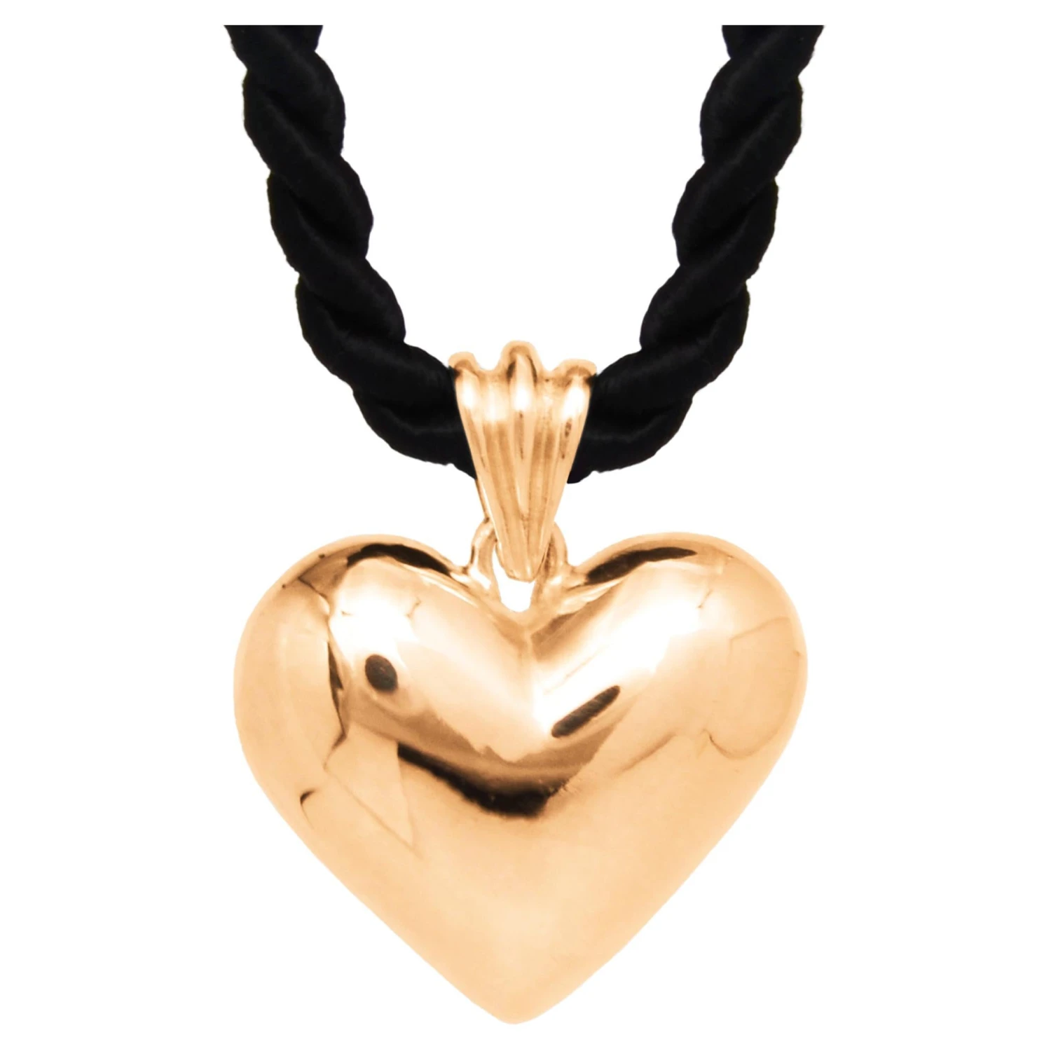 Ruth Nyc, Heavy Heart Pendant In 14k Yellow Gold 3 Ruth Nyc, Heavy Heart Pendant In 14k Yellow Gold