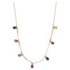 Delicate Multicolor Tourmaline Drop Necklace, 1.20 Carats In 14k Yellow Gold LV 1 Delicate Multicolor Tourmaline Drop Necklace, 1.20 Carats In 14k Yellow Gold LV -Mode Bijouterie Magasin j 19448422 1685561550440 bg processed