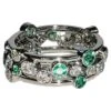 Tiffany & Co. Emerald And Diamond Bubbles Band