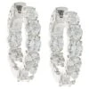Unknown 18 Karat White Gold Diamond Inside Outside Hoop Earrings 2 Unknown 18 Karat White Gold Diamond Inside Outside Hoop Earrings -Mode Bijouterie Magasin j 19464732 1685733899584 bg processed
