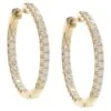 Unknown 18 Karat Yellow Gold Diamond Inside Outside Hoop Earrings 1 Unknown 18 Karat Yellow Gold Diamond Inside Outside Hoop Earrings -Mode Bijouterie Magasin j 19465252 1685736639116 bg processed