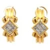 Unknown Princess Cut Diamond Huggie Earrings In 18k Yellow Gold -Mode Bijouterie Magasin j 19469122 1685761690381 bg processed