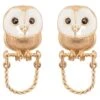 Terra, 14k Rose Gold, Owl Earing