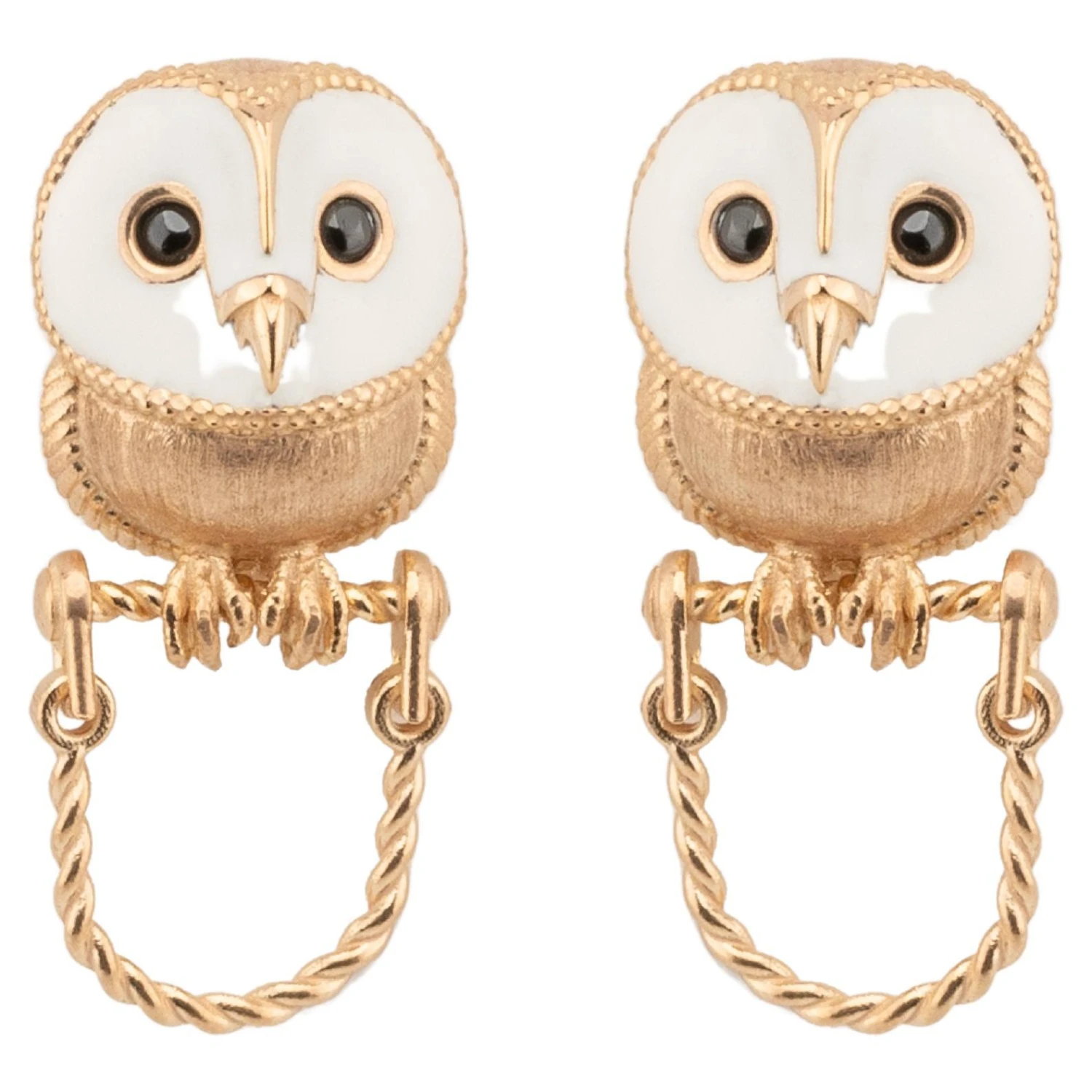 Terra, 14k Rose Gold, Owl Earing 3 Terra, 14k Rose Gold, Owl Earing