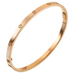 Cartier Love Bracelet Small Model 18k Rose Gold Size 18