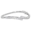 Dazzling 18k White Gold Bangle W/ 2.8 Carat Natural Diamonds IGI Certificate -Mode Bijouterie Magasin j 19485122 1686039489082 bg processed
