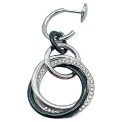 Cartier Trinity Earrings Diamond/White Gold/Ceramic -Mode Bijouterie Magasin j 19486512 1686058994727 bg processed