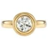 Handcrafted Aria Old European Cut Diamond Ring By Single Stone