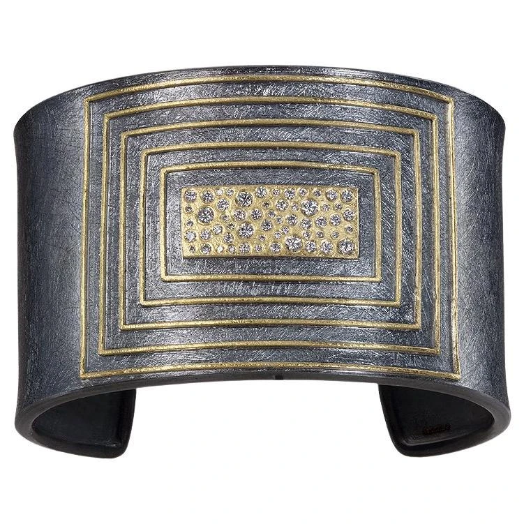 Todd Reed Art Deco Cuff Bracelet 3 Todd Reed Art Deco Cuff Bracelet