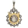 Rose Cut Diamonds Two Color Pendant Made In 18k Gold & Silver 2 Rose Cut Diamonds Two Color Pendant Made In 18k Gold & Silver -Mode Bijouterie Magasin j 19492212 1686122136910 bg processed