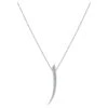 Sabre Fine Large Necklace - 18 Carat White Gold And 2.64 Carat Diamond