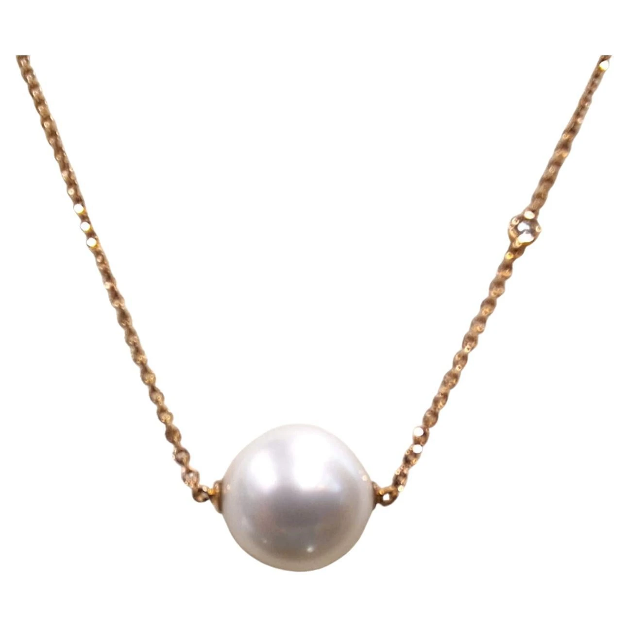 Gilin 18k Rose Gold Necklace With South Sea Pearl 3 Gilin 18k Rose Gold Necklace With South Sea Pearl