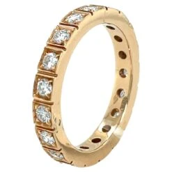 "Elegant Rose Gold Wedding Band"