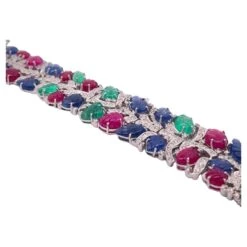 Unknown Tutti Frutti Bracelet 18k White Gold