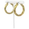 Unknown 18 Karat Yellow Gold Ladies Polished Twisted Hoop Earrings, Italy