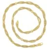 Unknown Italian 14k Gold Braided Snake Link Chain Necklace With Polished Sections -Mode Bijouterie Magasin j 19522552 1686428417622 bg processed
