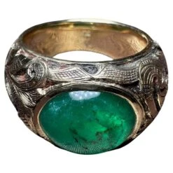 Unknown Emerald Ring With Engravings
