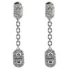 BVLGARI Parentesi Diamond Earrings In 18k White Gold 1.15 CTW