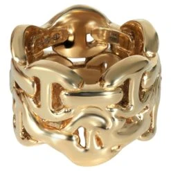 Hoorsenbuhs Sacred Double Classic Tri-Link In 18k Yellow Gold 0.05 CTW