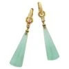 Michael Kneebone Blue Chalcedony Briolette Diamond Huggie Style Dangle Earrings -Mode Bijouterie Magasin j 19548962 1686680492623 bg processed