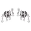 1.28 Carat Marquise & Pear Diamond Earrings 18 Karat White Gold Handmade Jewelry