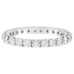 Roman Malakov 1.45 Carats Total Brilliant Round Diamond Eternity Wedding Band