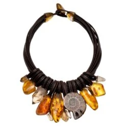 One-of-a-kind Necklace In Mixed Materials From The Danish Brand