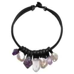 One-of-a-kind Necklace In Mixed Materials From The Danish Brand Monies