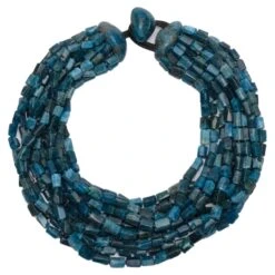 One-of-a-kind Necklace In Blue Apatite From The Danish Brand Monies