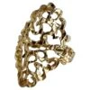 Unknown Vintage Filigree Dome Ring 14Karat Yellow Gold