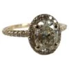 Unknown Oval Diamond Engagement Ring 14 Karat Yellow Gold Diamond Ring