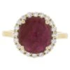 New 14k Gold 4.66ctw Gia No Heat Oval Cabochon Burma Ruby & Diamond Halo Ring -Mode Bijouterie Magasin j 19581822 1686934703753 bg processed