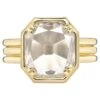 Handcrafted Eleni Vintage Rose Corner Cut Diamond Ring By Single Stone