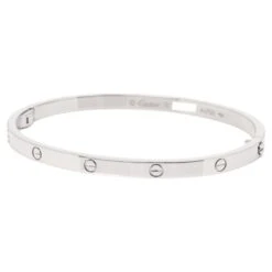Cartier 18 Carat White Gold SM Love Bangle