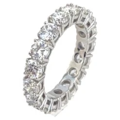 2.12 Carat Anello Eternity, Anello Di Fidanzamento. Oro 18 Karat
