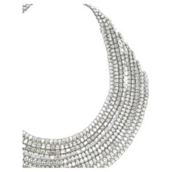 Diamond Bib Extra Large Cluster Necklace 265 Carats 18 Karat White Gold -Mode Bijouterie Magasin j 19615642 1687371828260 bg processed