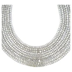 Diamond Bib Extra Large Cluster Necklace 265 Carats 18 Karat White Gold -Mode Bijouterie Magasin j 19615642 1687371931422 bg processed