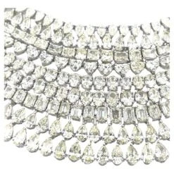 Diamond Bib Extra Large Cluster Necklace 265 Carats 18 Karat White Gold -Mode Bijouterie Magasin j 19615642 1687372019885 bg processed