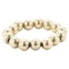 Unknown 14 Karat Yellow Gold Beaded Flex Ring