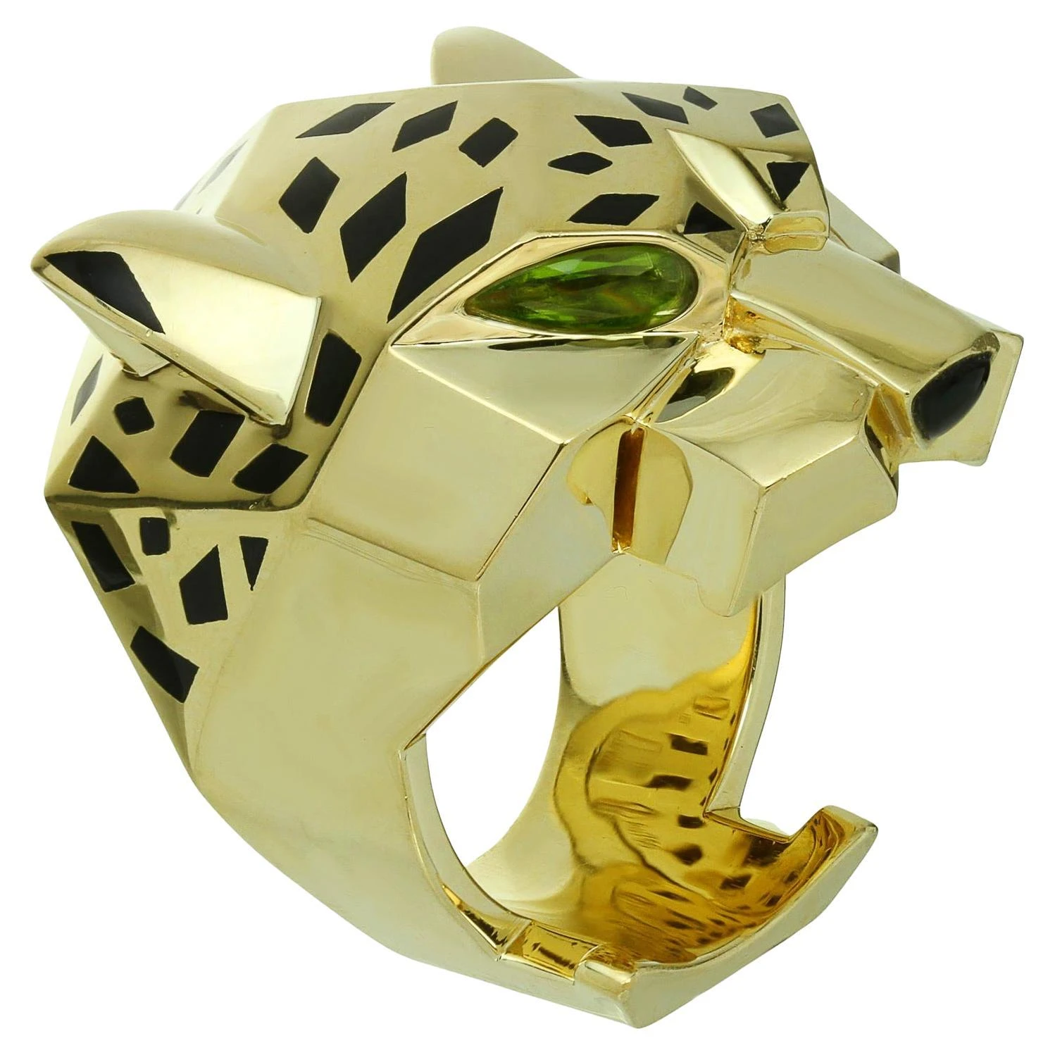 Cartier Panthère De Cartier Period Onyx Lacquer 18k Yellow Gold Ring 3 Cartier Panthère De Cartier Period Onyx Lacquer 18k Yellow Gold Ring