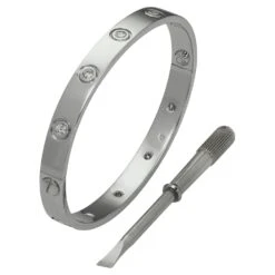 Cartier Love 10 Diamond White Gold Bracelet
