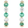 0.502 Carat Emerald Hoop Earrings In 14 Karat Yellow Gold With White Diamond 1 0.502 Carat Emerald Hoop Earrings In 14 Karat Yellow Gold With White Diamond -Mode Bijouterie Magasin j 19634832 1687416706783 bg processed