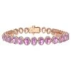 Unknown Pink Sapphire & Diamond Tennis Bracelet In 18k Gold -Mode Bijouterie Magasin j 19635132 1687418756210 bg processed